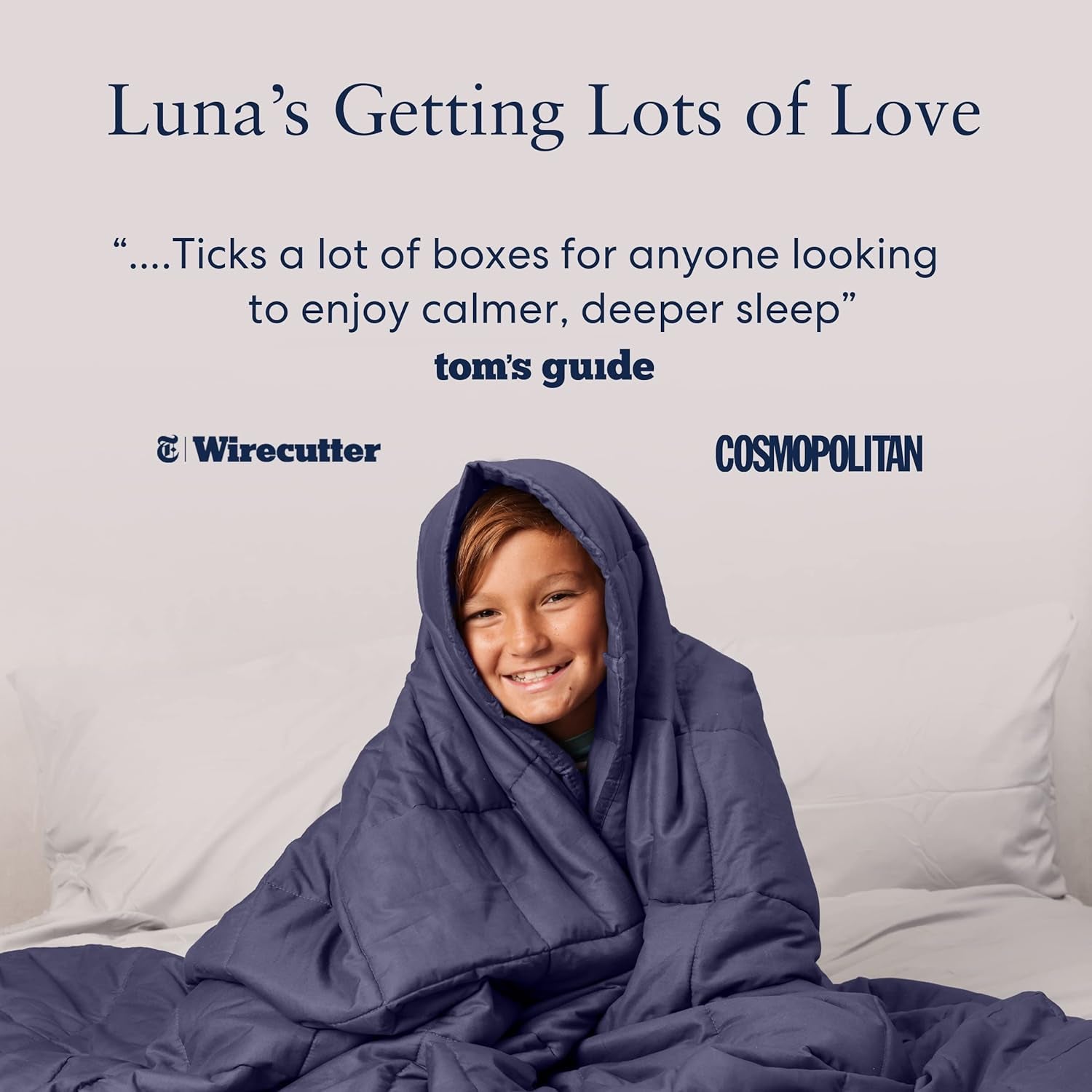 Cooling Weighted Blankets for Adults - 100% Lyocell Rayon Soft Blanket Back to School Dorm Room Essentials - Travel Relaxation Gifts [20 Lbs Queen 60" X 80"] [Indigo] - Imported