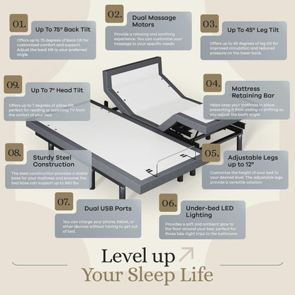 Adjustable Bed Base - Split King