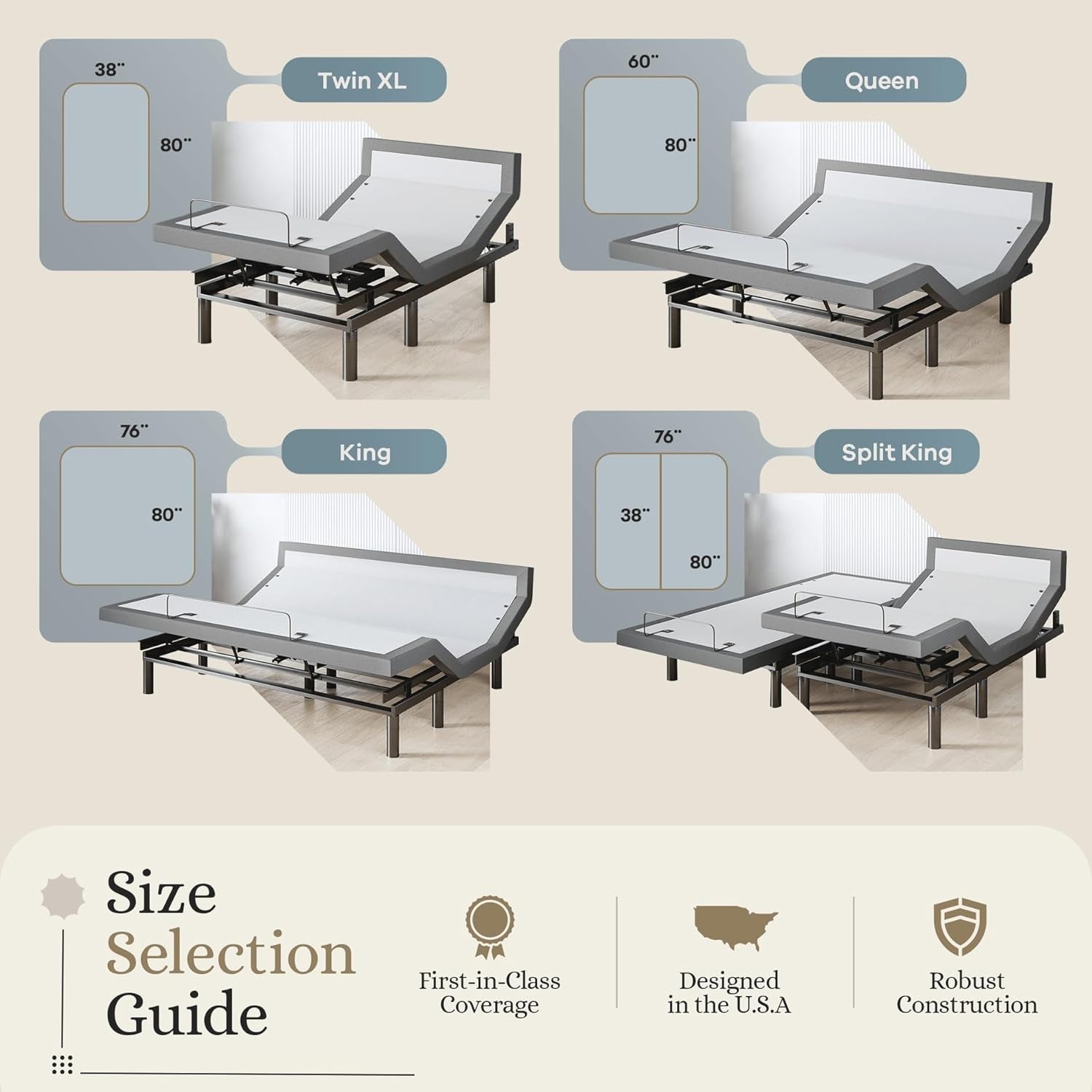 Adjustable Bed Base - Split King